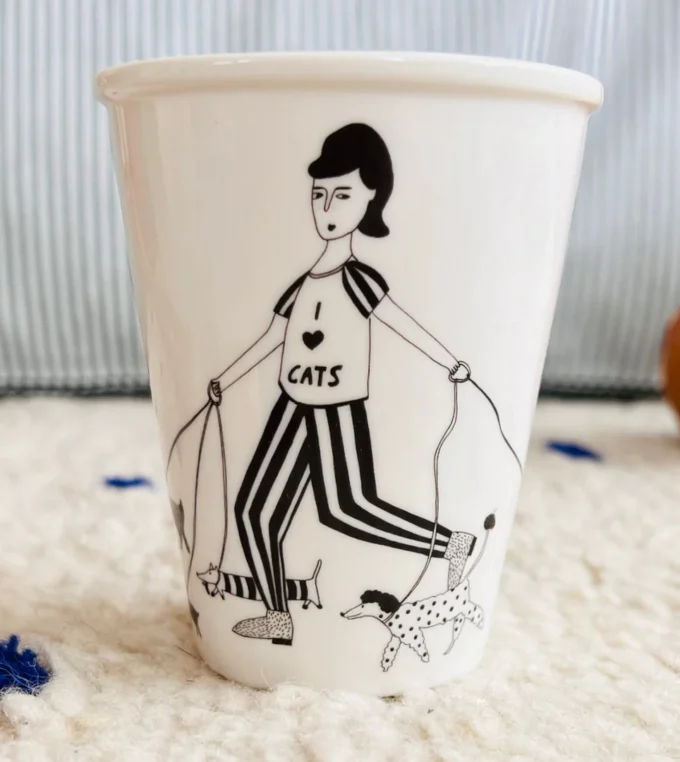 Kubek porcelanowy love cats