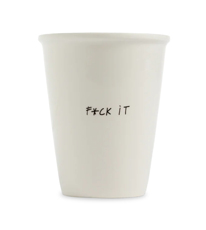 Kubek porcelanowy fuck it SLOU
