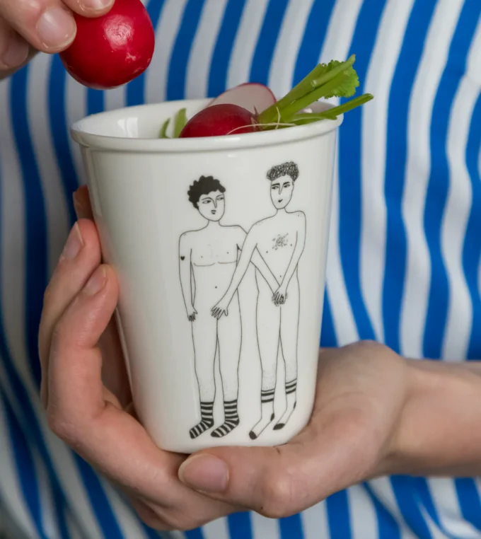 Kubek porcelanowy 2 willies