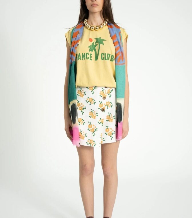 Szalik Multicolor z motywem pomarańczowego tygrysa