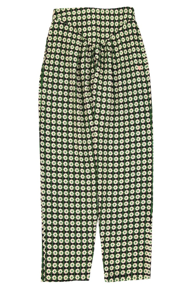 Spodnie Black/Ecru Flowers - obrazek 2