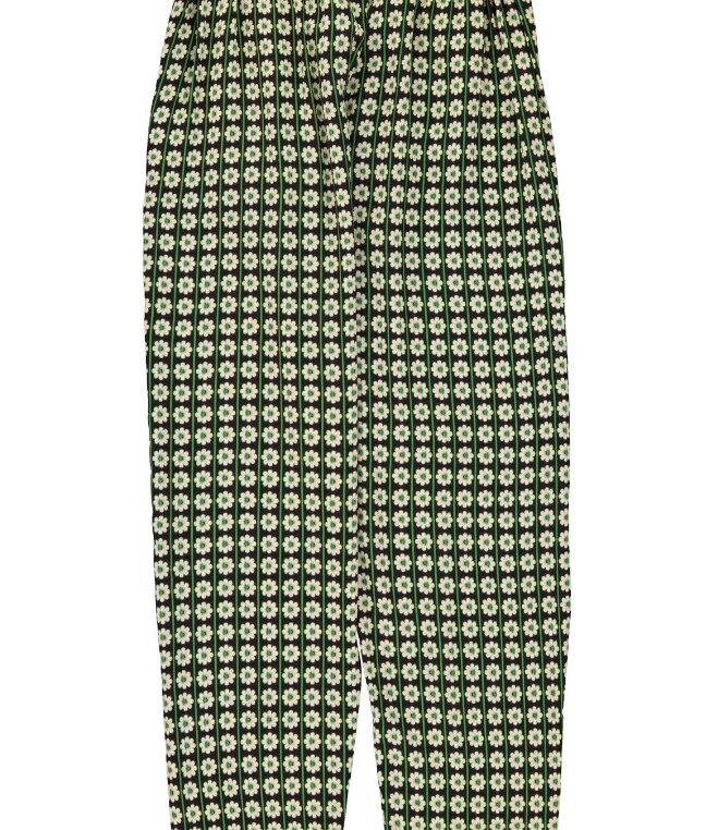 Spodnie Black/Ecru Flowers