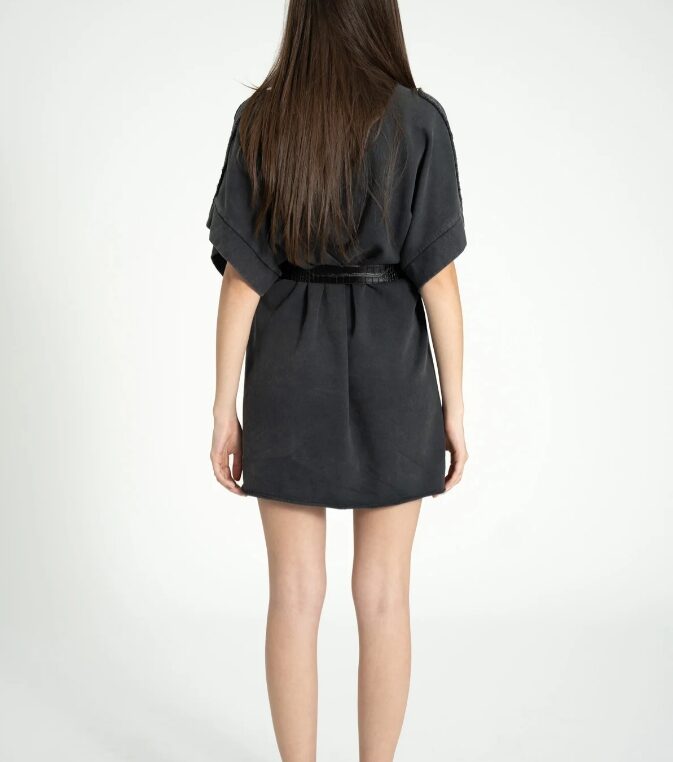 Sukienka T-shirtowa Washed Black Dance Society Print