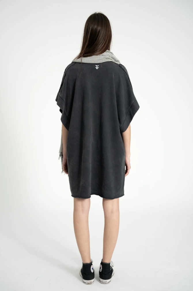 Sukienka T-shirtowa Washed Black Dance Society Print - obrazek 6